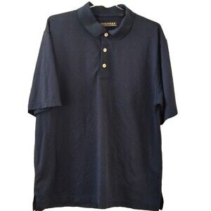 Cubavera Mens Short Sleeve Polo Shirt Size Large 3 button